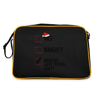 Nice Naughty Innocent Until Proven Guilty - Retro Bag - black/gold - Back