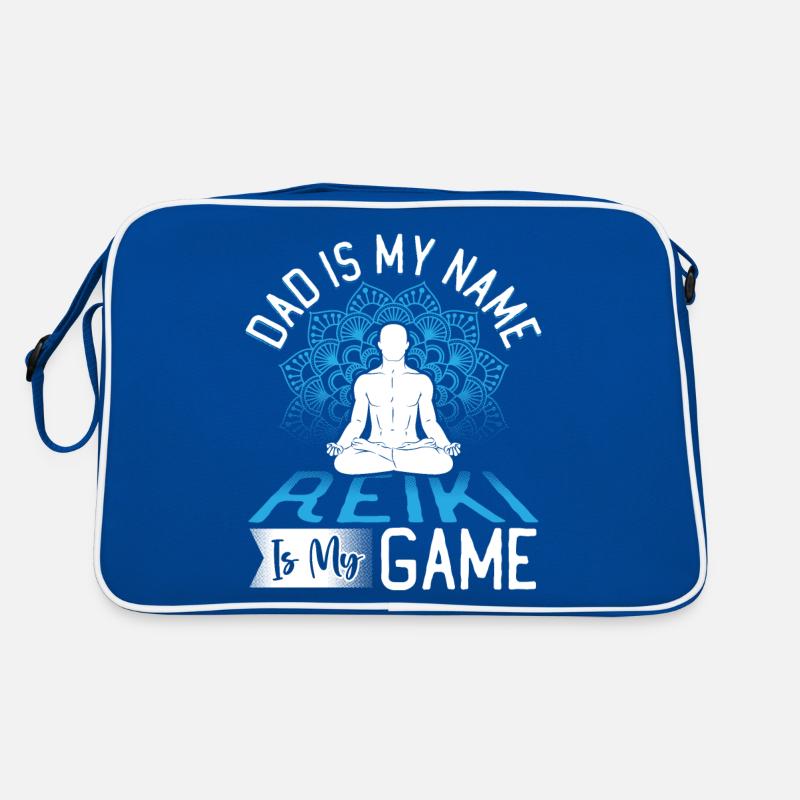 Reiki Practitioner Design für einen Energieheiler Retro Tasche