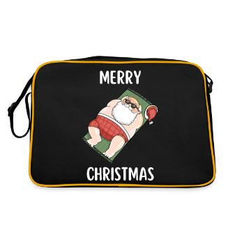 Joyeux Noël Drôle de Chemise de Noël - Sac Retro - noir/or - Dos