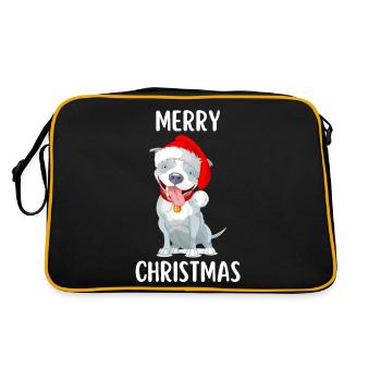 Joyeux Noël Drôle de Chemise de Noël - Sac Retro - noir/or - Dos