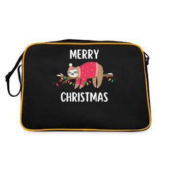 Joyeux Noël Drôle de Chemise de Noël - Sac Retro - noir/or - Dos