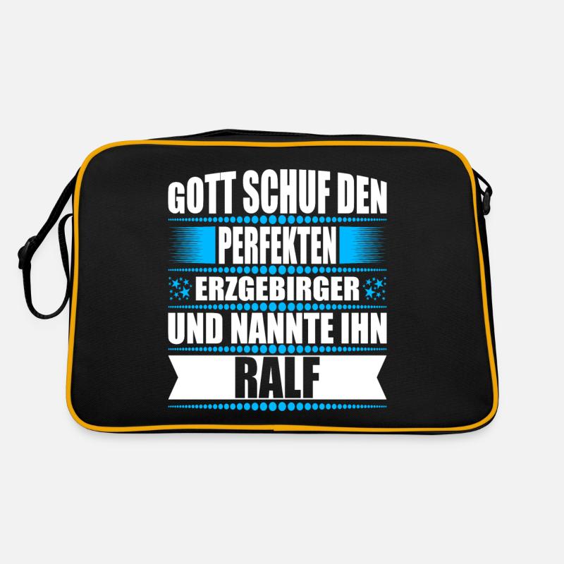 Erzgebirge Mann Namen Sachsen Ralf Retro Tasche