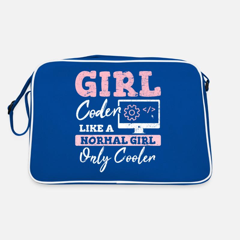 Drôle de fille Codeur Code de programmation informatique Développement Web Sac Retro