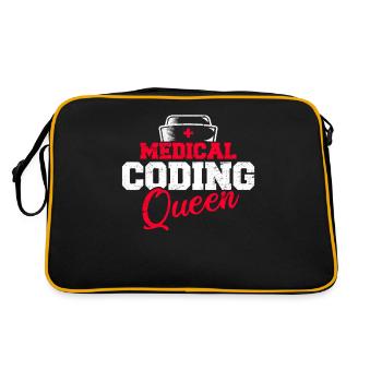Drôle de codeur médical ICD Medical Billing Medical Co - Sac Retro - noir/or - Dos