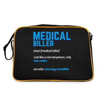 Medical Facter Drôle Codeur médical Facturation médicale - Sac Retro - noir/or - Dos