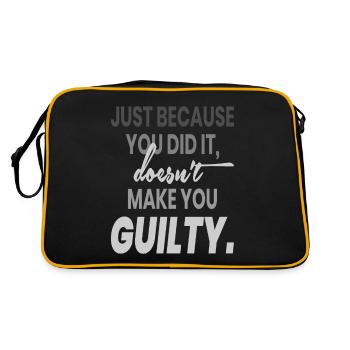 Just Beacause - Retro Bag - black/gold - Back
