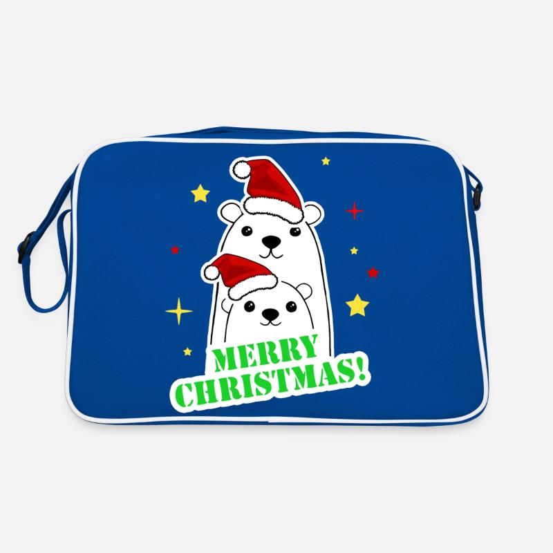 Frohe Weihnachtsfeier Retro Tasche