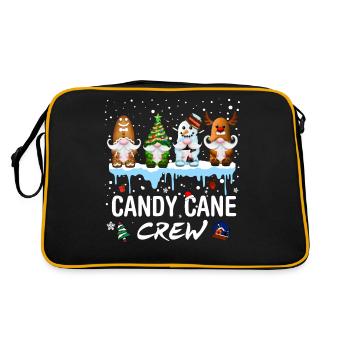 Candy Cane Crew - Sac Retro - noir/or - Dos