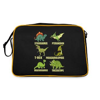 dinosaures - Sac Retro - noir/or - Dos