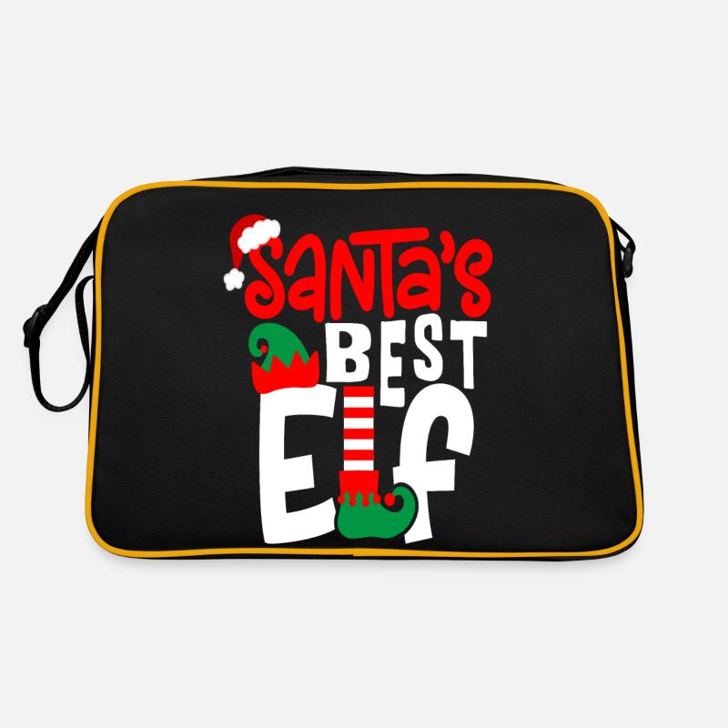 Santa's Best Elf Retro Bag