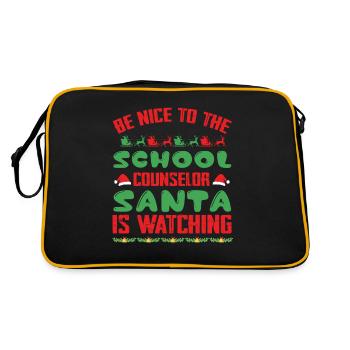 Soyez gentil avec le conseiller scolaire - Sac Retro - noir/or - Dos