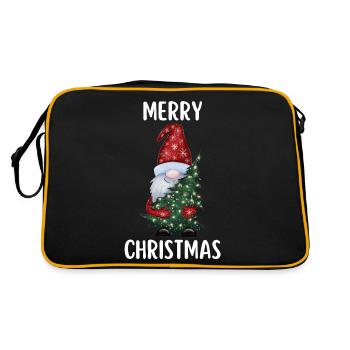 Joyeux Noël Drôle de Chemise de Noël - Sac Retro - noir/or - Dos