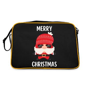 Joyeux Noël Drôle de Chemise de Noël - Sac Retro - noir/or - Dos