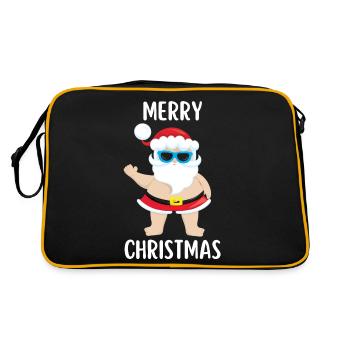 Joyeux Noël Drôle de Chemise de Noël - Sac Retro - noir/or - Dos