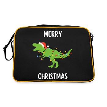 Joyeux Noël Drôle de Chemise de Noël - Sac Retro - noir/or - Dos