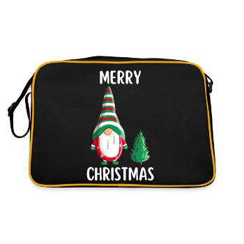 Joyeux Noël Drôle de Chemise de Noël - Sac Retro - noir/or - Dos