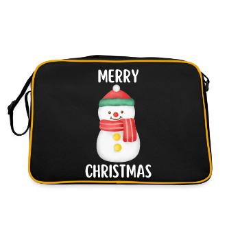 Joyeux Noël Drôle de Chemise de Noël - Sac Retro - noir/or - Dos