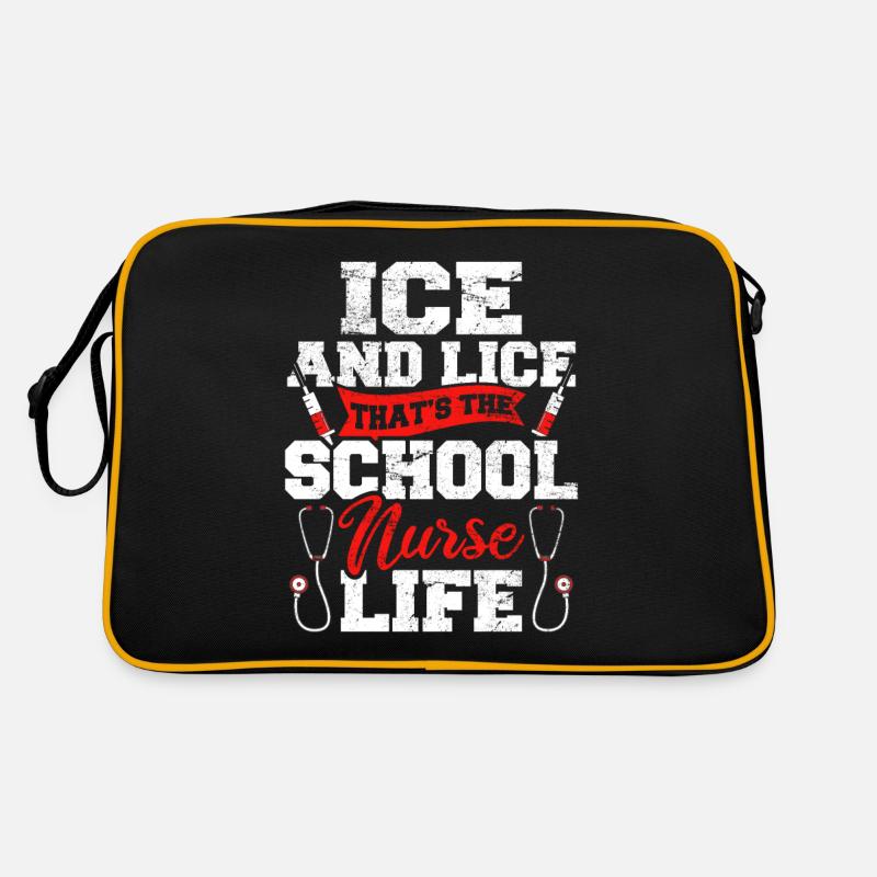 Funny School Nurse Nursing Licensed Health Practit Retro Tasche
