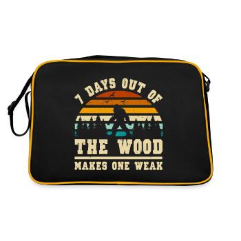 Bigfoot Party Supplies Dad Of The Birthday Crew - Retro Tasche - Schwarz/Gold - Hinten