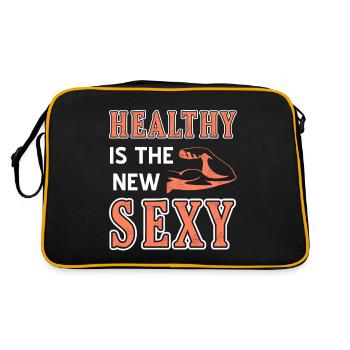 Healthy Is The New Sexy Retro Immune System - Retro Bag - black/gold - Back