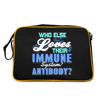 Who Else Loves Their Immune System Antibody? Funny - Retro Bag - black/gold - Back