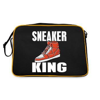 Sneaker King Cool Retro Vintage Sneaker Head - Retro Bag - black/gold - Back