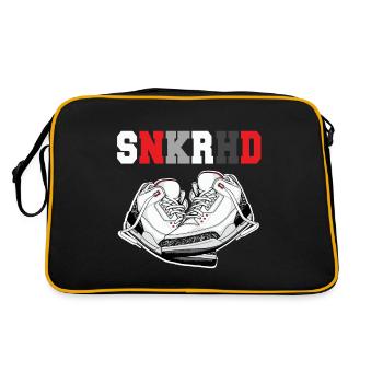 SNKRHD Awesome Retro Sneaker Head Designs - Retro Bag - black/gold - Back