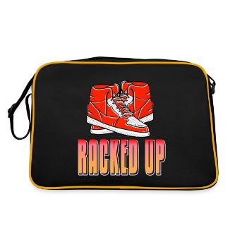 Accumulé rétro Awesome Sneaker Head Designs - Sac Retro - noir/or - Dos