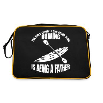 Club d’aviron Père Rameur Papa Aviron Papa - Sac Retro - noir/or - Dos
