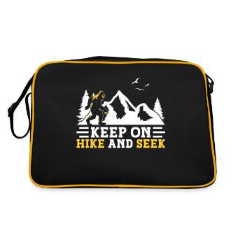 Bigfoot Party Supplies Keep On Hike And Seek - Retro Tasche - Schwarz/Gold - Hinten