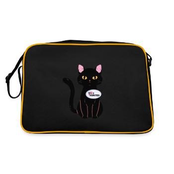 Ich Habe Gekotzt Lustige Katze Amerikanische Wahl - Retro Tasche - Schwarz/Gold - Hinten
