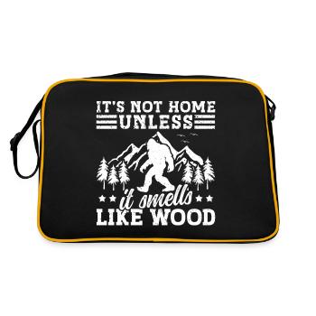 Bigfoot Party Supplies It's Not Home Unless Its - Retro Tasche - Schwarz/Gold - Hinten