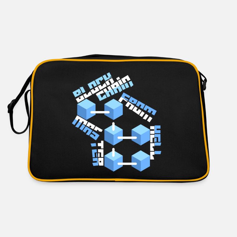 Blockchain Master Block Chain drôle de dicton Sac Retro