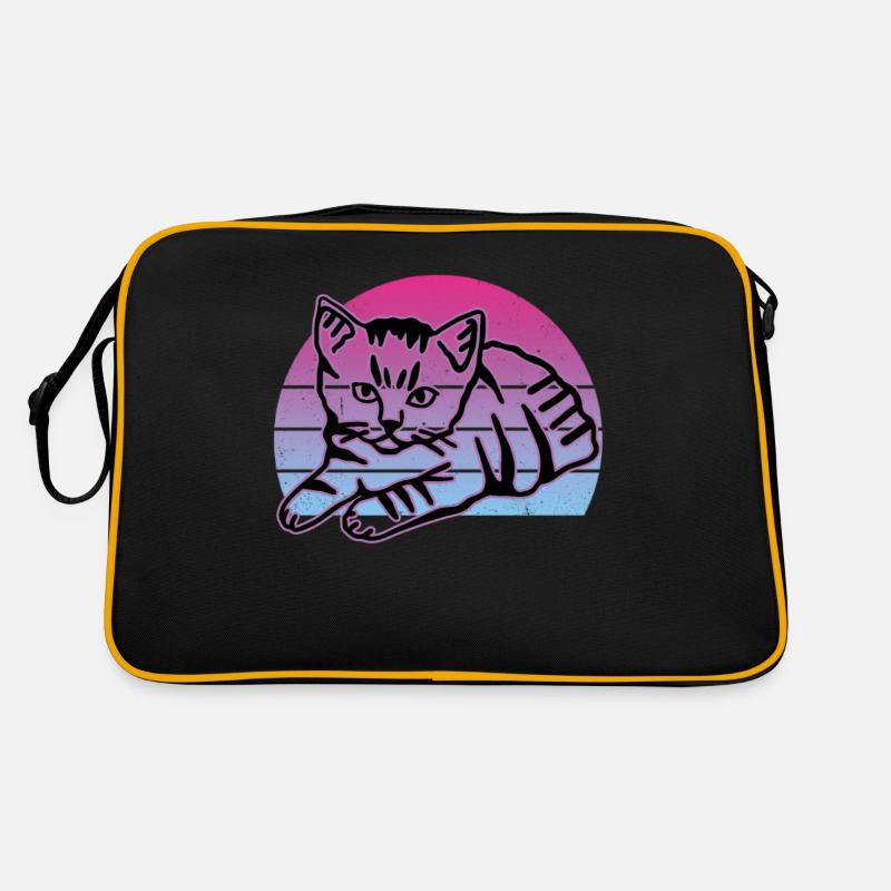 Chat graphique Retro Cat pour les propriétaires de chats Sac Retro