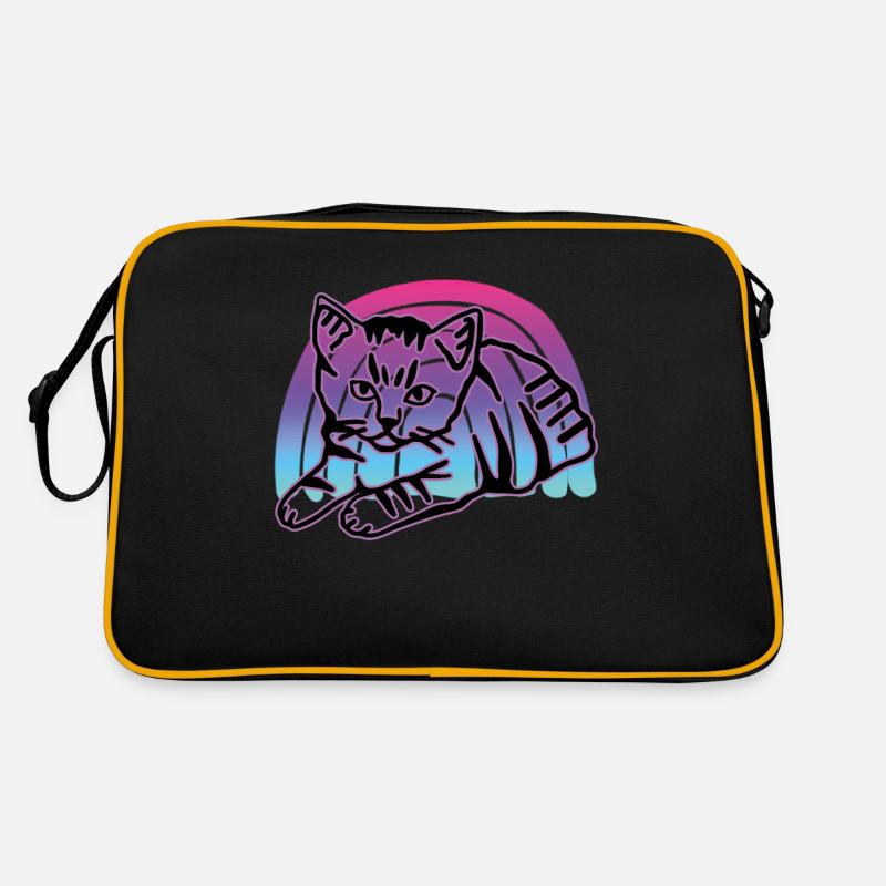 Chat graphique Retro Cat pour les propriétaires de chats Sac Retro