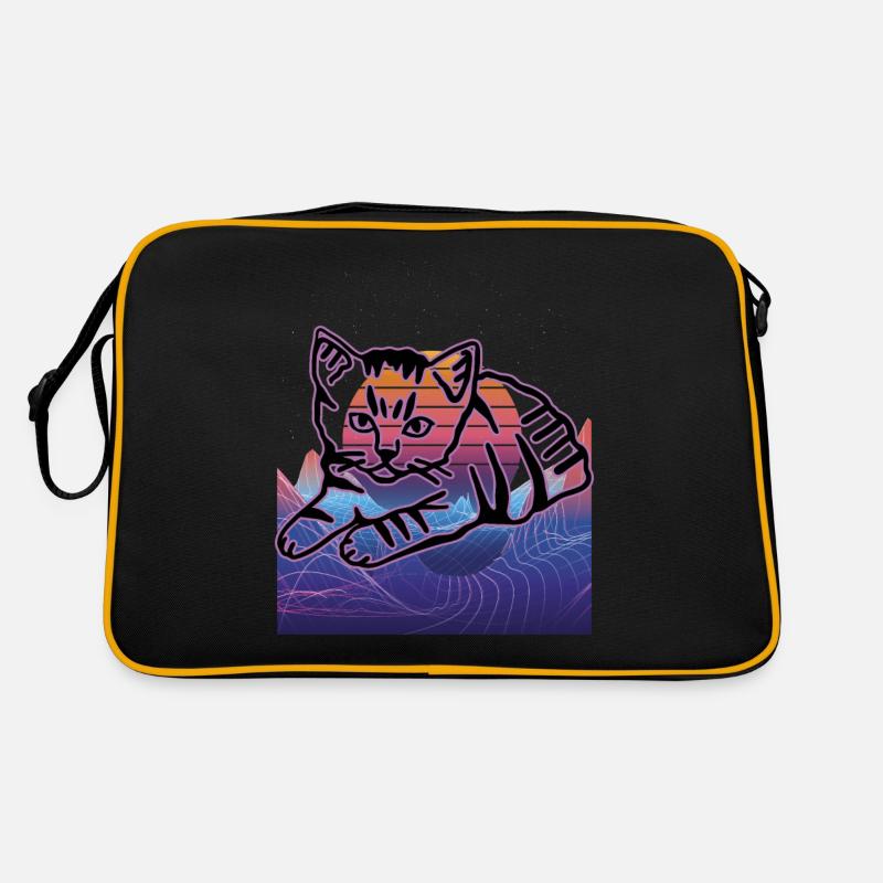 Chat graphique Retro Cat pour les propriétaires de chats Sac Retro