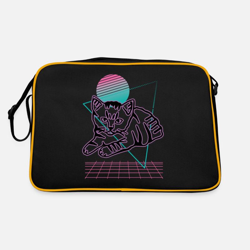 Chat graphique Retro Cat pour les propriétaires de chats Sac Retro