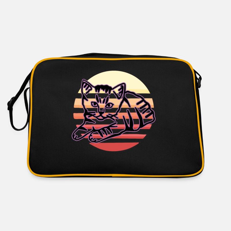 Chat graphique Retro Cat pour les propriétaires de chats Sac Retro
