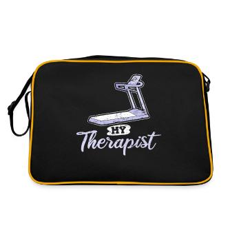 Drôle d’entraînement à domicile en disant Running Fitness Gym Trea - Sac Retro - noir/or - Dos