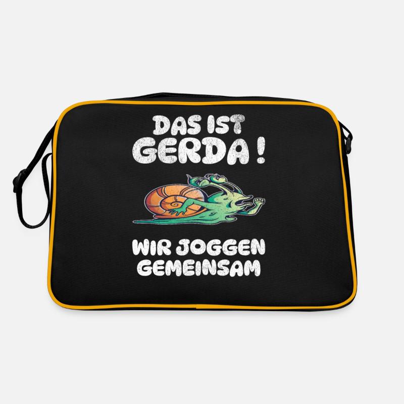 This is Gerda We Jogging together Slow Retro Bag