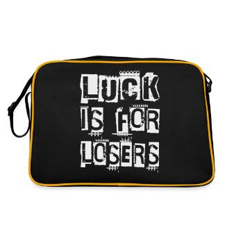 La chance est pour les perdants - Sac Retro - noir/or - Dos