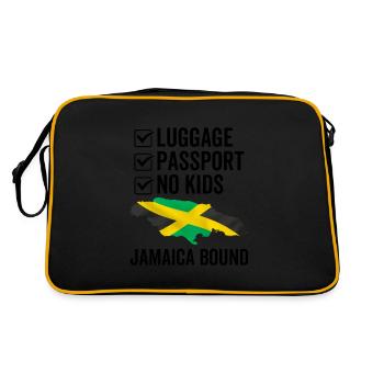 Luggage Passport No Kids Jamaica Bound - Retro Bag - black/gold - Back
