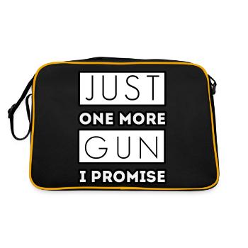 just one more gun i promise - Retro Bag - black/gold - Back