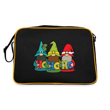 Christmas Approaching Hohoho - Retro Bag - black/gold - Back