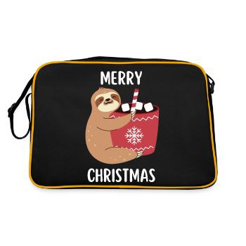 Joyeux Noël Drôle de Chemise de Noël - Sac Retro - noir/or - Dos