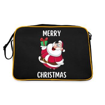 Joyeux Noël Drôle de Chemise de Noël - Sac Retro - noir/or - Dos