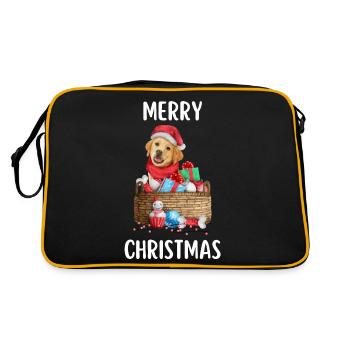 Joyeux Noël Drôle de Chemise de Noël - Sac Retro - noir/or - Dos
