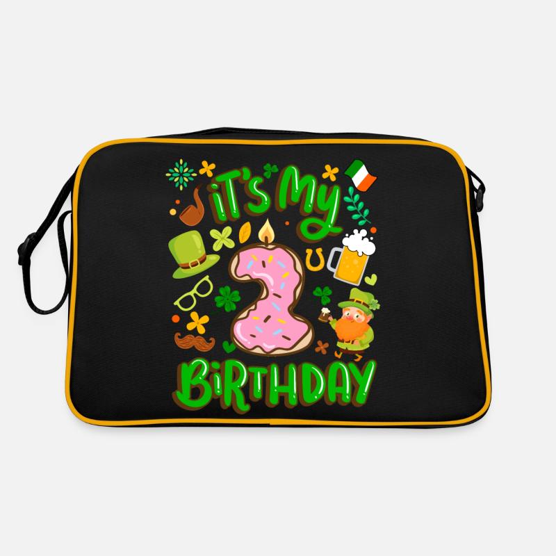 C’est mon beignet de vacances de 2 anniversaires. Sac Retro