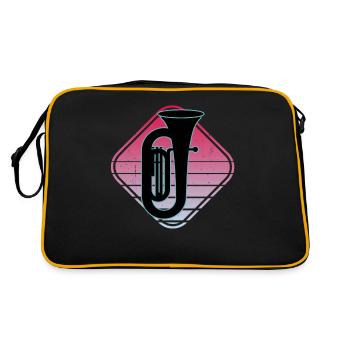 Joueur de tuba Tuba Instrument de musique - Sac Retro - noir/or - Dos