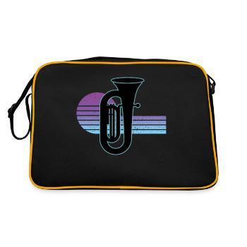 Joueur de tuba Tuba Instrument de musique - Sac Retro - noir/or - Dos